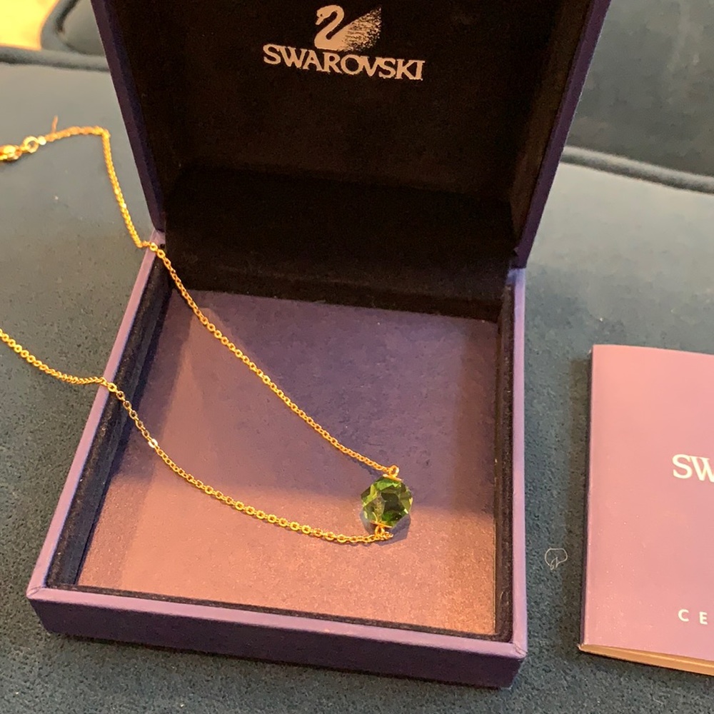 Swarovski Green Crystal Necklace